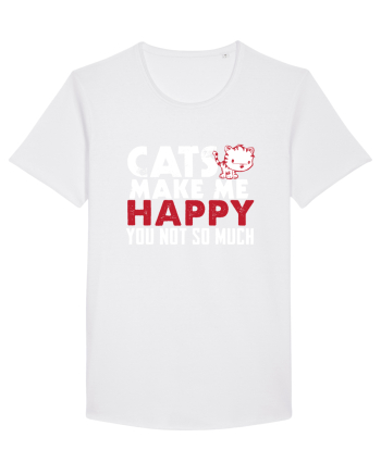 Cats make me happy White