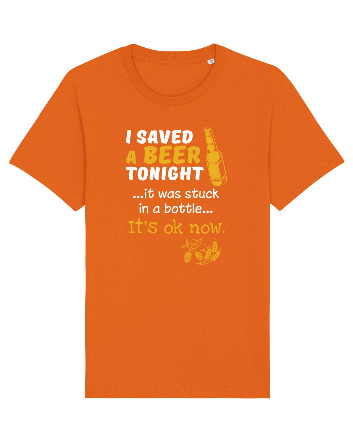Tricou mânecă scurtă Unisex Rocker Bright Orange