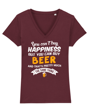Beer Happiness Burgundy