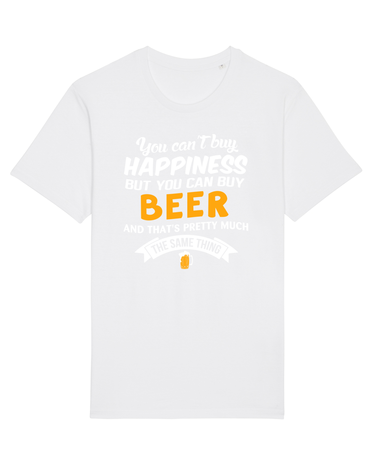 Tricou mânecă scurtă Unisex Rocker White
