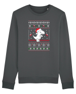 Funny Christmas T-rex Bluză mânecă lungă Unisex Rise