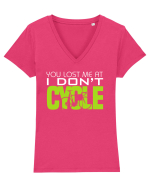 Cycling Tricou mânecă scurtă guler V Damă Evoker