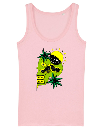 The king skull Full color Cotton Pink