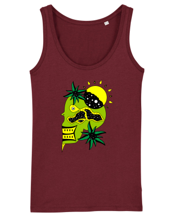 The king skull Full color Burgundy