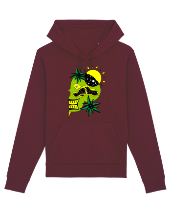 The king skull Full color Burgundy