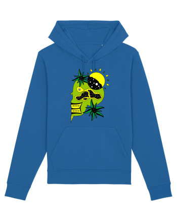 The king skull Full color Royal Blue