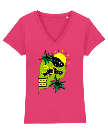 The king skull Full color Raspberry
