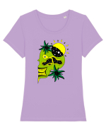 The king skull Full color Tricou mânecă scurtă guler larg fitted Damă Expresser