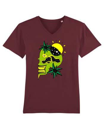 The king skull Full color Burgundy