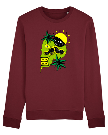 The king skull Full color Burgundy