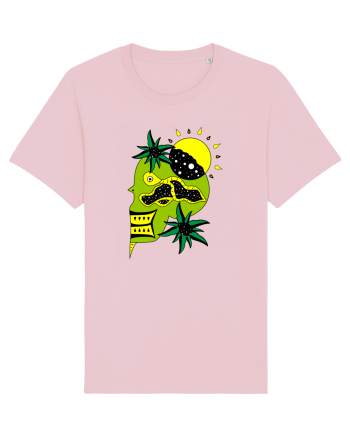 The king skull Full color Cotton Pink