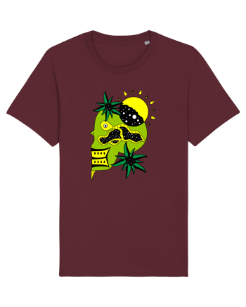 The king skull Full color Burgundy