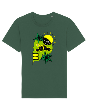 The king skull Full color Bottle Green