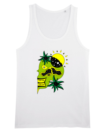 The king skull Full color White