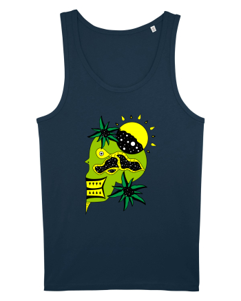 The king skull Full color Navy