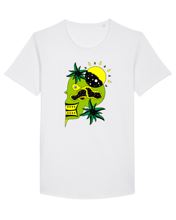 The king skull Full color White