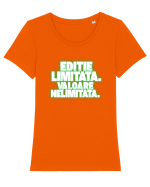 Ediție limitată. Valoare nelimitată  Tricou mânecă scurtă guler larg fitted Damă Expresser