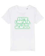 Ediție limitată. Valoare nelimitată  Tricou mânecă scurtă  Copii Mini Creator