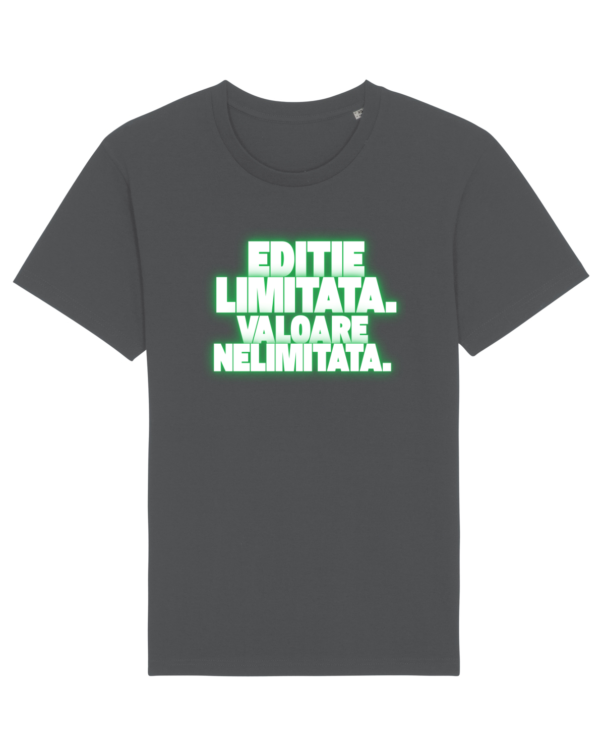 Tricou mânecă scurtă Unisex Rocker Anthracite