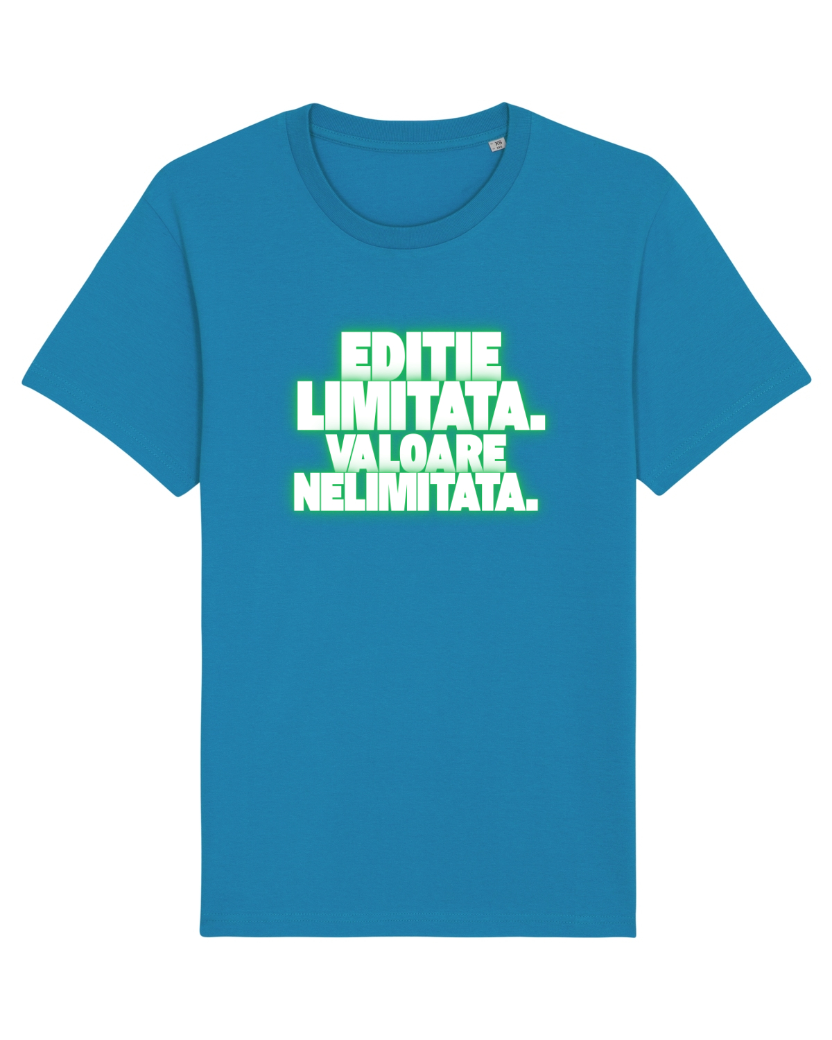 Tricou mânecă scurtă Unisex Rocker Azur
