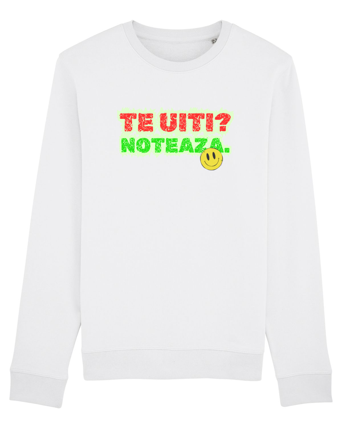 Bluză mânecă lungă Unisex Rise White