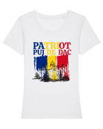 Patriot.Pui de dac Tricou mânecă scurtă guler larg fitted Damă Expresser