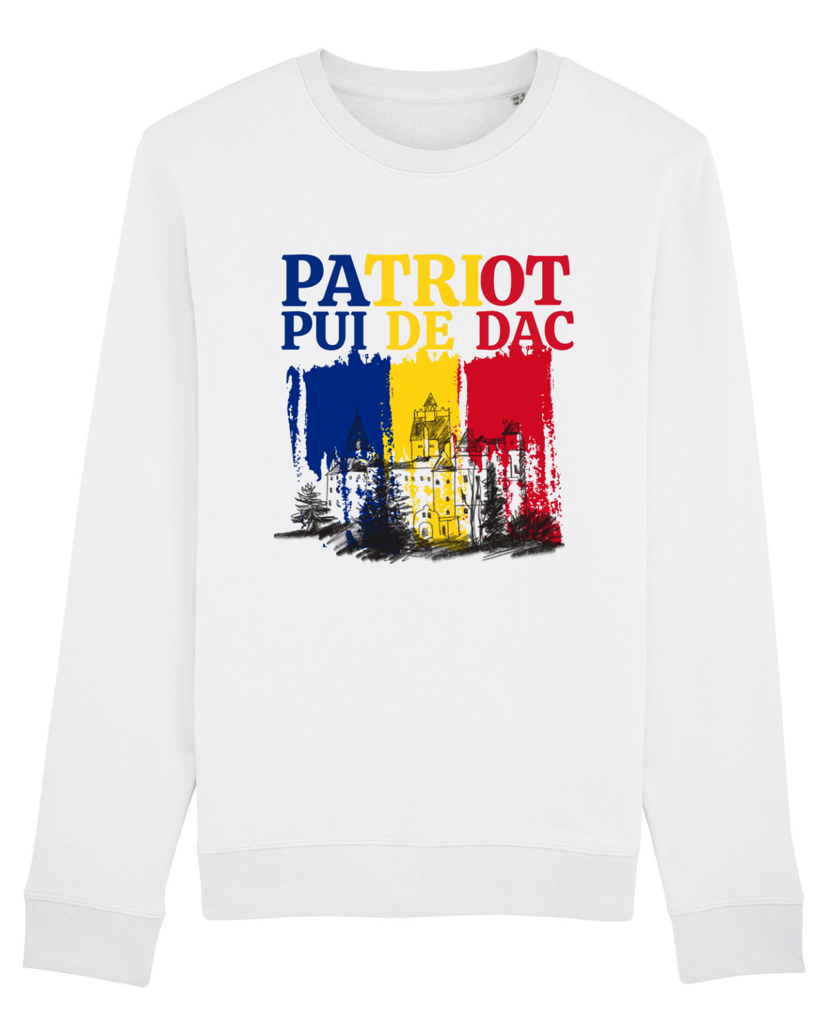 Bluză mânecă lungă Unisex Rise White