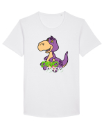 Dinorific  Tricou mânecă scurtă guler larg Bărbat Skater