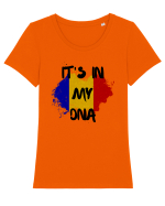 It's in my DNA  Tricou mânecă scurtă guler larg fitted Damă Expresser