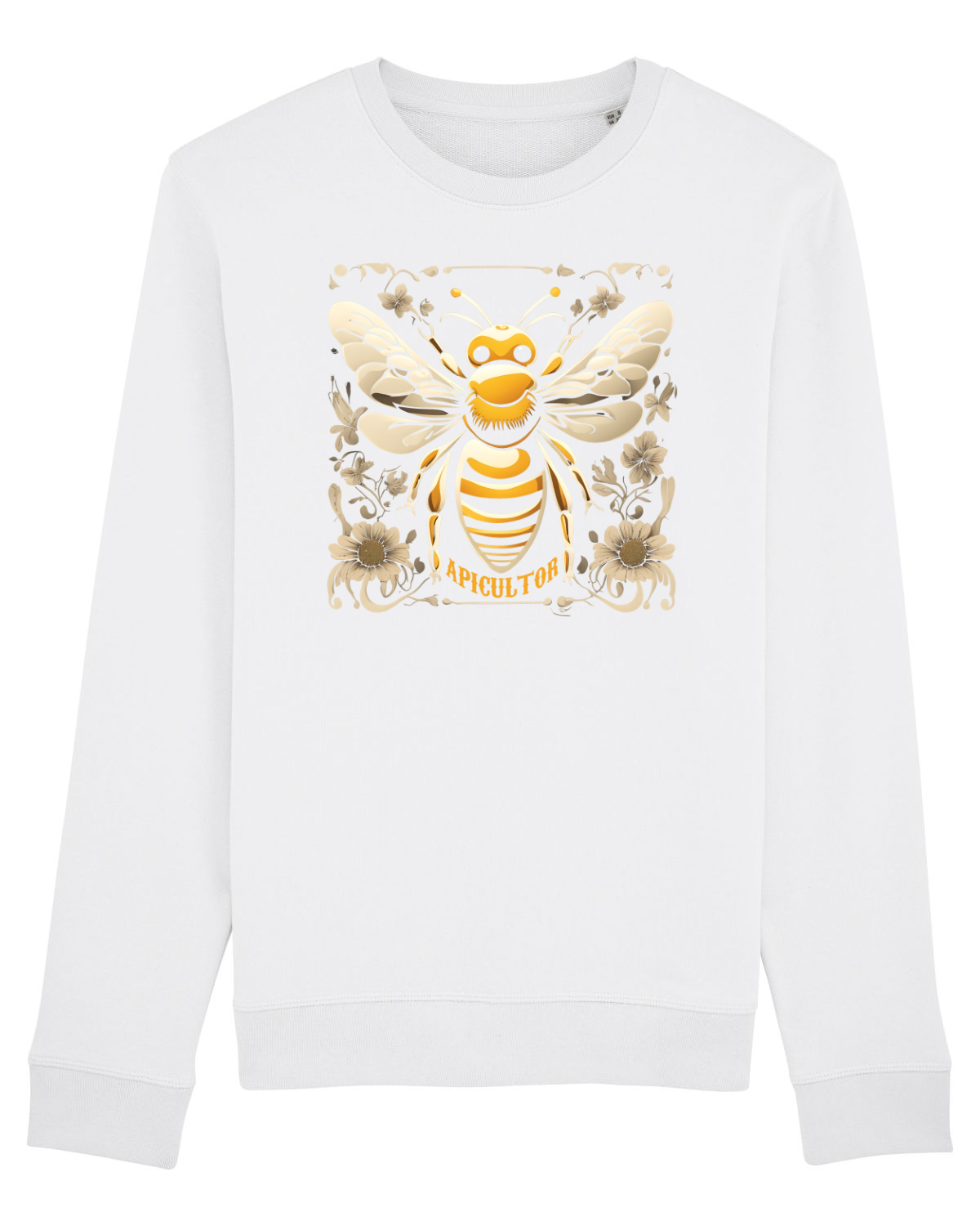 Bluză mânecă lungă Unisex Rise White