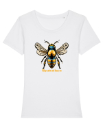 ALBINA 4 - KEEP CALM AND BUZZ ON Tricou mânecă scurtă guler larg fitted Damă Expresser