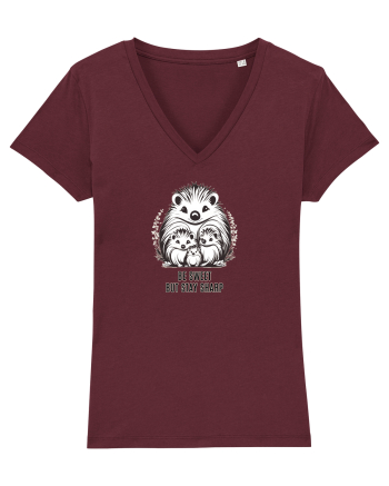 ARICI 3  MAMA & PUI - BE SWEET, BUT STAY SHARP! (FII DRAGUT, DAR NU FRAIER) Burgundy