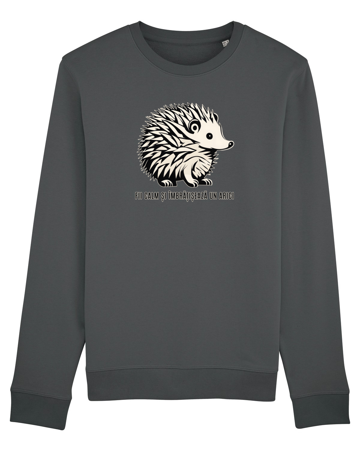 Bluză mânecă lungă Unisex Rise Anthracite