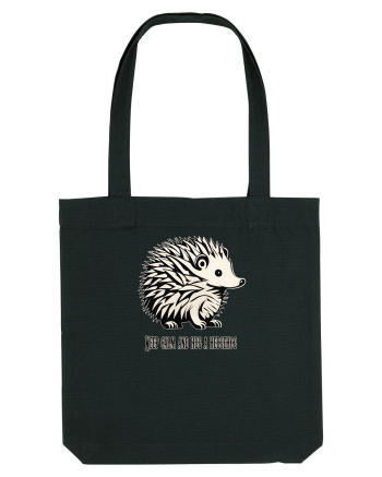ARICI 5 - KEEP CALM AND HUG A HEDGEHOG Black