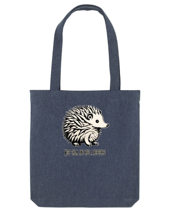 ARICI 5 - KEEP CALM AND HUG A HEDGEHOG Midnight Blue