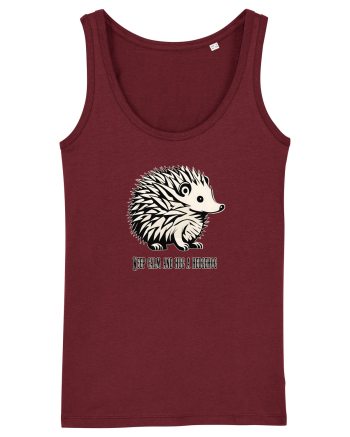 ARICI 5 - KEEP CALM AND HUG A HEDGEHOG Burgundy