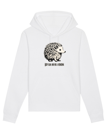 ARICI 5 - KEEP CALM AND HUG A HEDGEHOG White