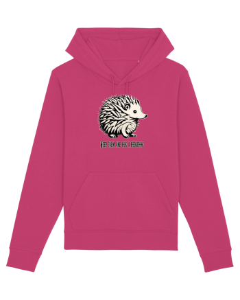 ARICI 5 - KEEP CALM AND HUG A HEDGEHOG Raspberry
