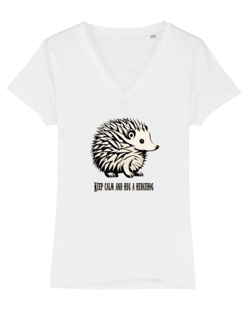 ARICI 5 - KEEP CALM AND HUG A HEDGEHOG White
