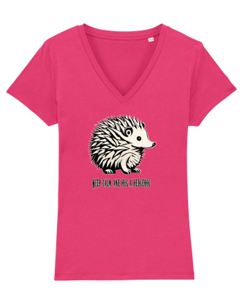 ARICI 5 - KEEP CALM AND HUG A HEDGEHOG Raspberry
