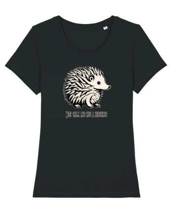 ARICI 5 - KEEP CALM AND HUG A HEDGEHOG Black