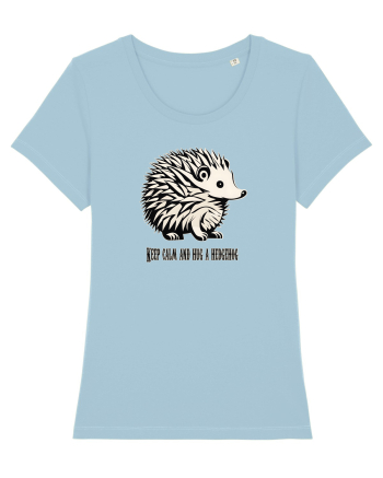 ARICI 5 - KEEP CALM AND HUG A HEDGEHOG Sky Blue
