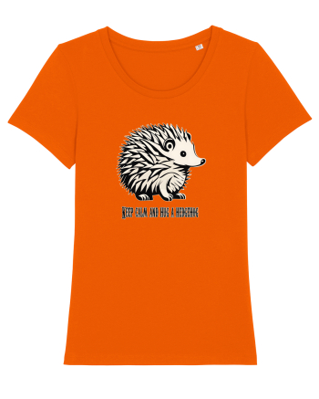 ARICI 5 - KEEP CALM AND HUG A HEDGEHOG Bright Orange