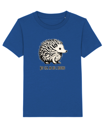 ARICI 5 - KEEP CALM AND HUG A HEDGEHOG Majorelle Blue