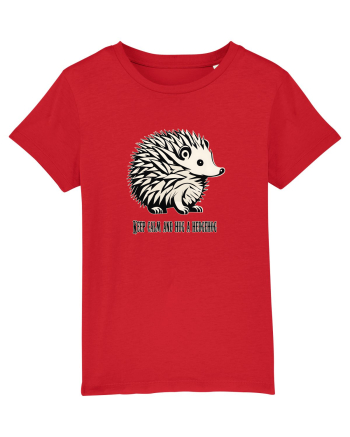 ARICI 5 - KEEP CALM AND HUG A HEDGEHOG Red