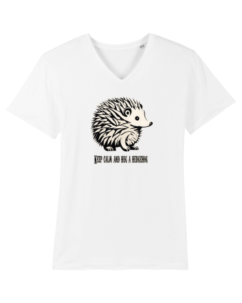 ARICI 5 - KEEP CALM AND HUG A HEDGEHOG White