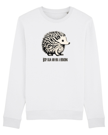 ARICI 5 - KEEP CALM AND HUG A HEDGEHOG White