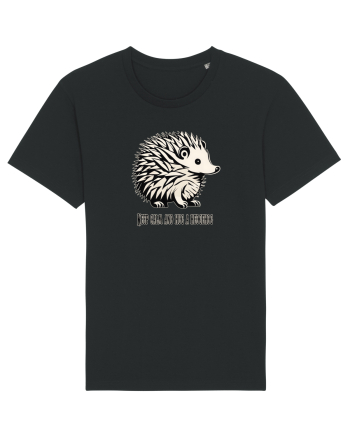 ARICI 5 - KEEP CALM AND HUG A HEDGEHOG Black