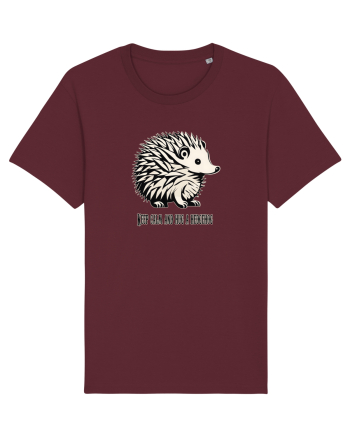 ARICI 5 - KEEP CALM AND HUG A HEDGEHOG Burgundy
