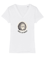 ARICI 7 - SMALL, BUT MIGHTY Tricou mânecă scurtă guler V Damă Evoker